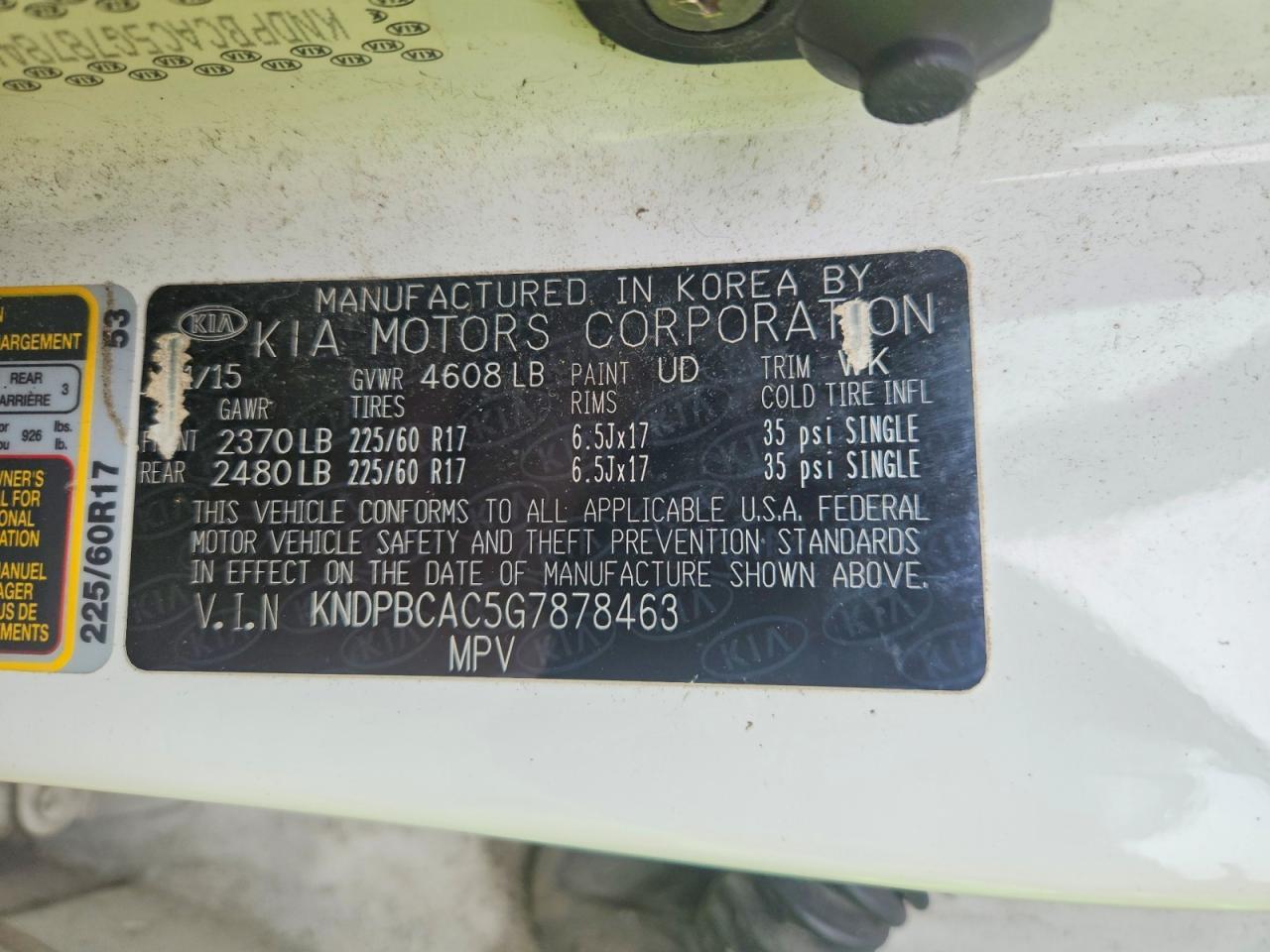 2016 KIA Sportage lx