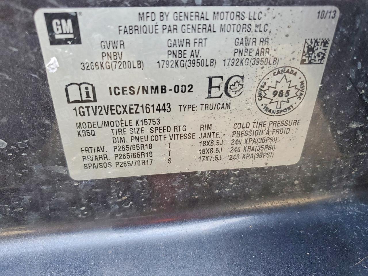 2014 GMC Sierra K1500 SLT