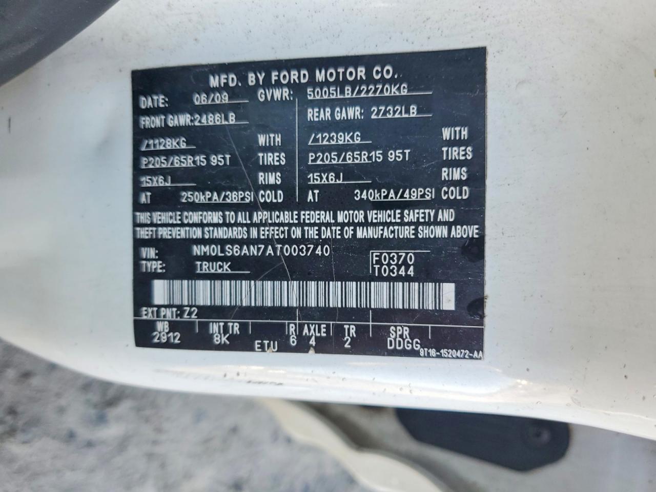 2010 Ford Transit Connect XL