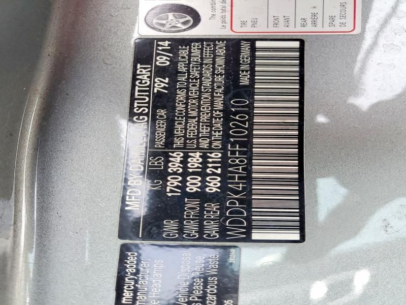 2015 Mercedes-Benz Slk 250