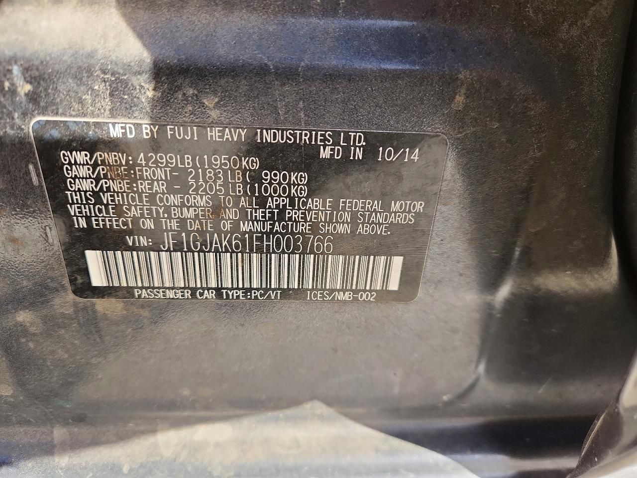 2015 Subaru Impreza Premium Plus