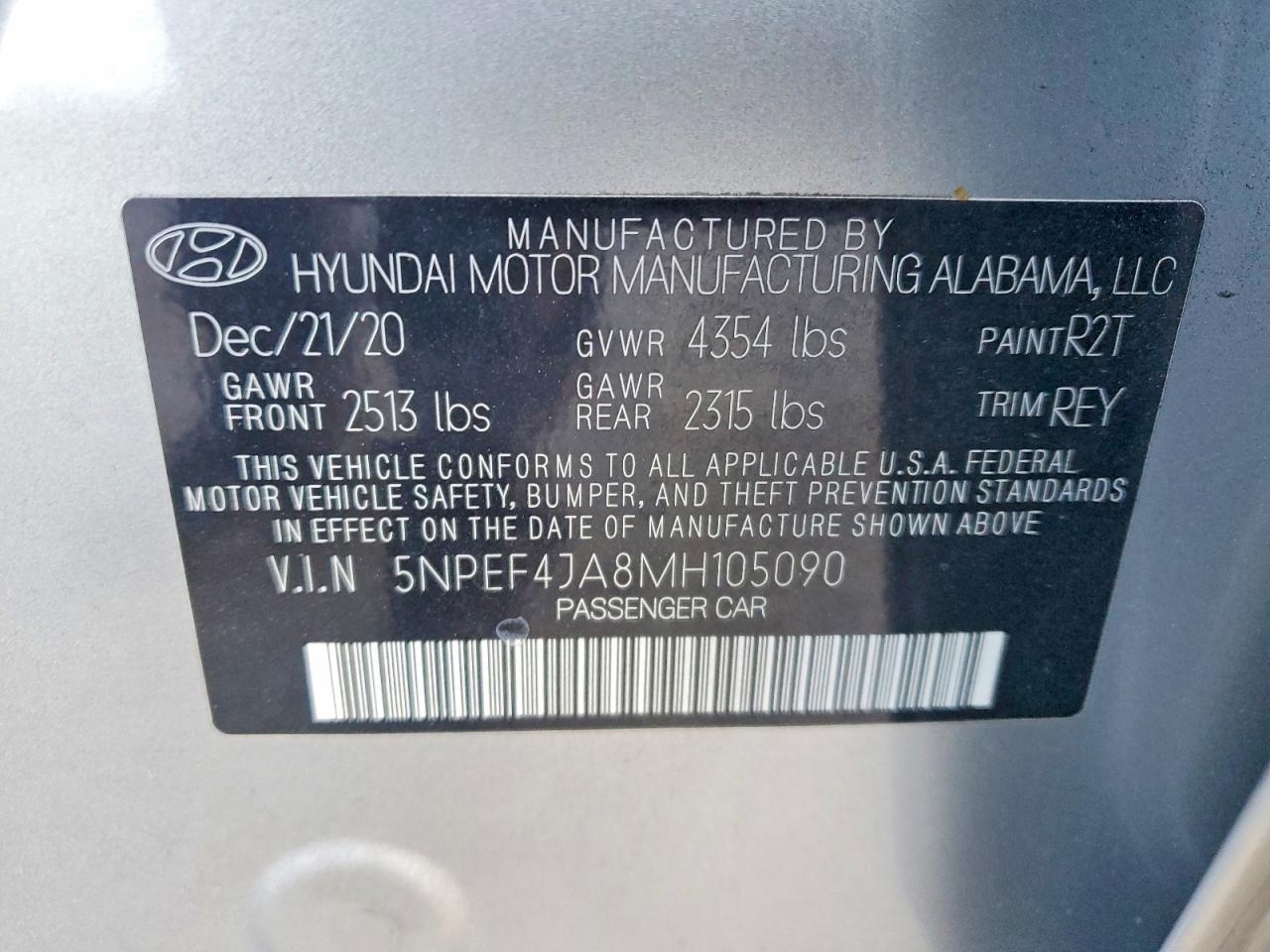 2021 Hyundai Sonata sel