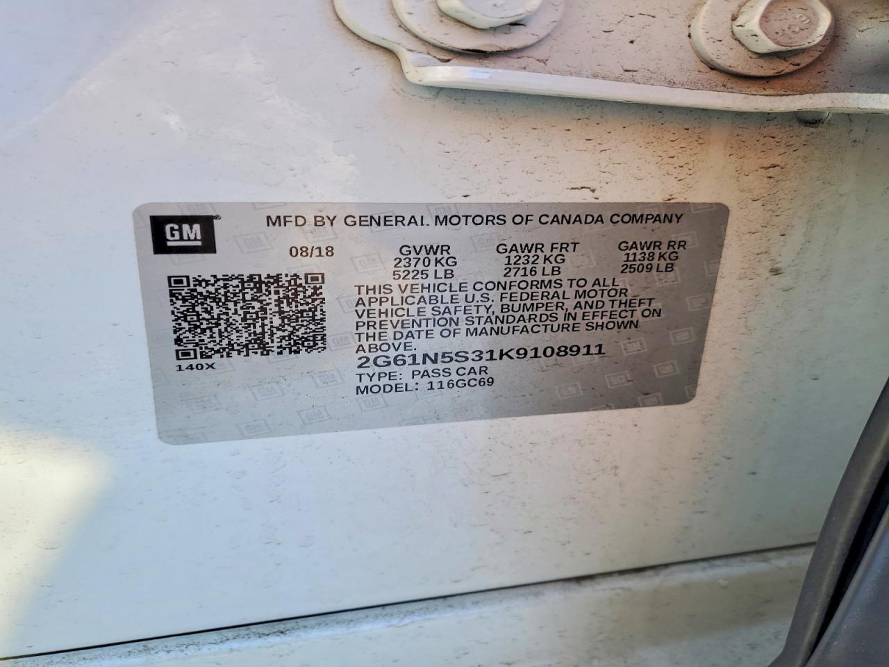 2019 Cadillac Xts Luxury