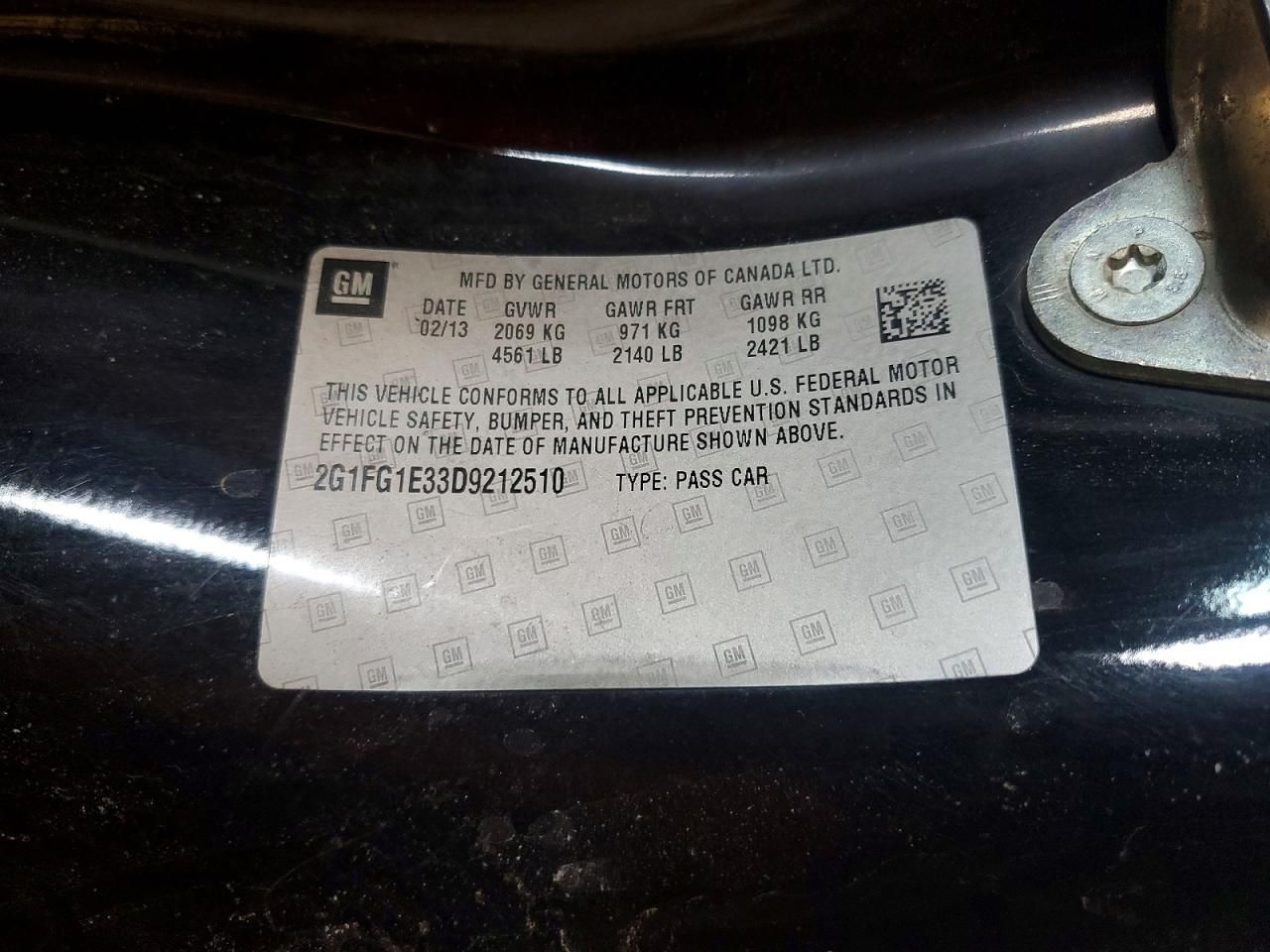 2013 Chevrolet Camaro lt