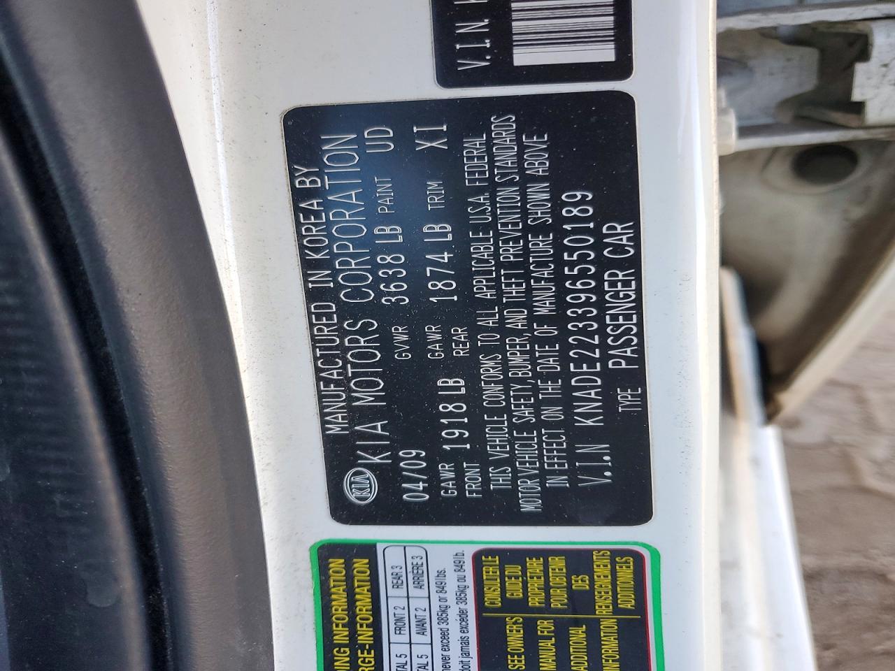 2009 KIA Rio Base