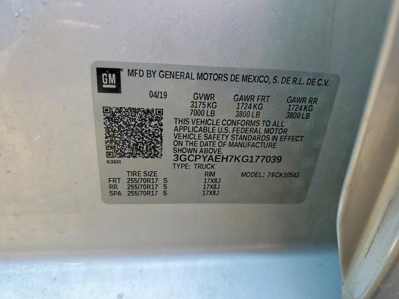 2019 Chevrolet Silverado K1500