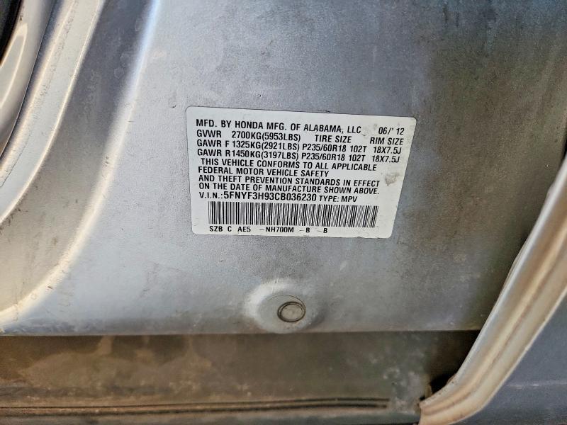 2012 Honda Pilot Touring