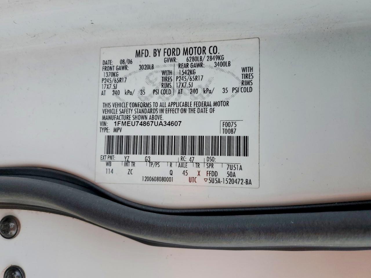 2007 Ford Explorer Eddie Bauer