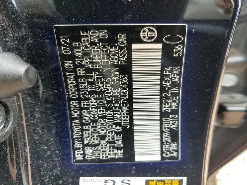 2022 Toyota Corolla le