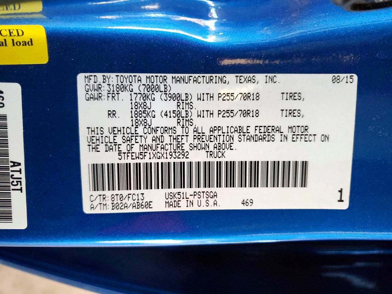 2016 Toyota Tundra Crewmax SR5