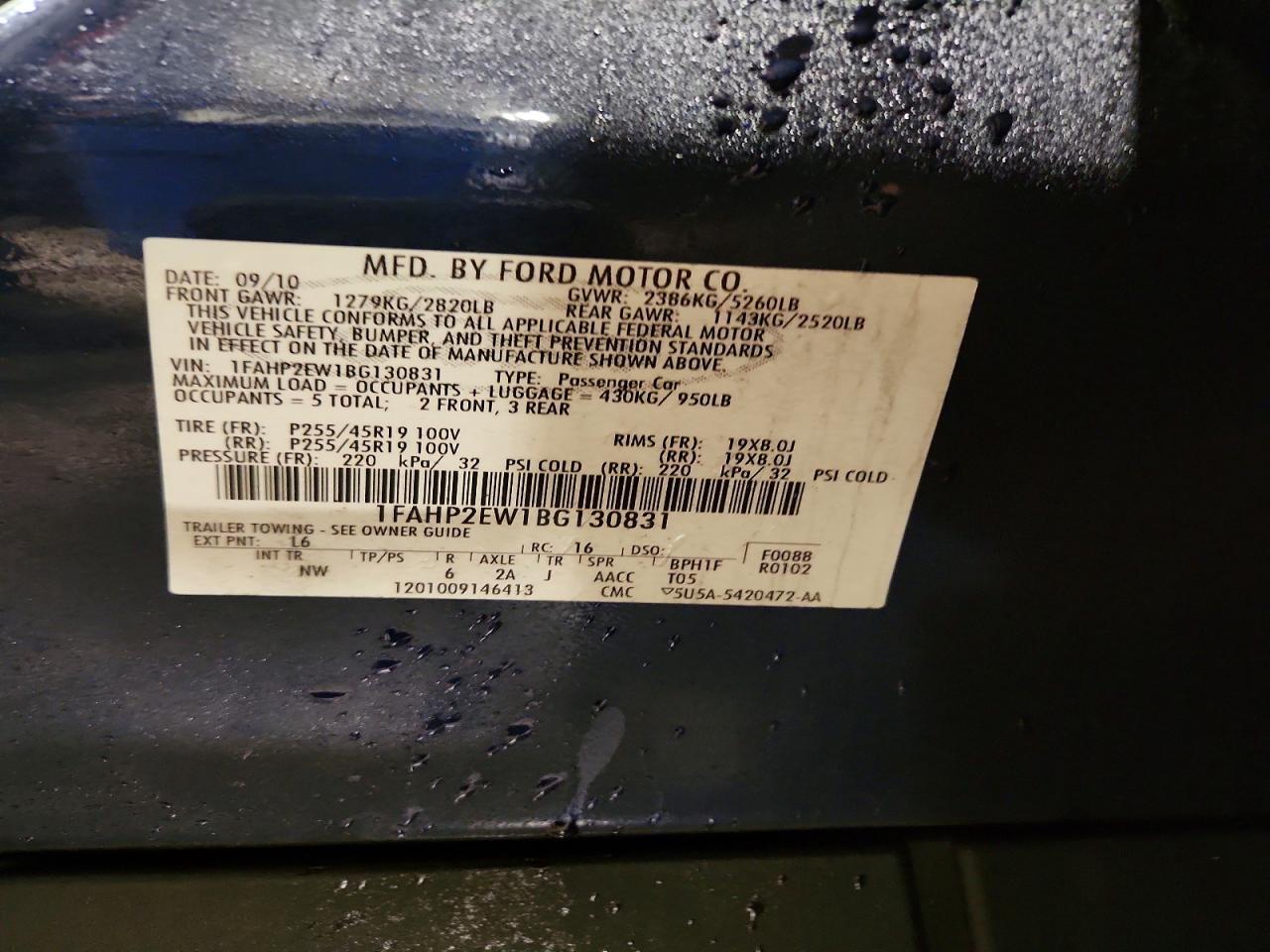 2011 Ford Taurus sel