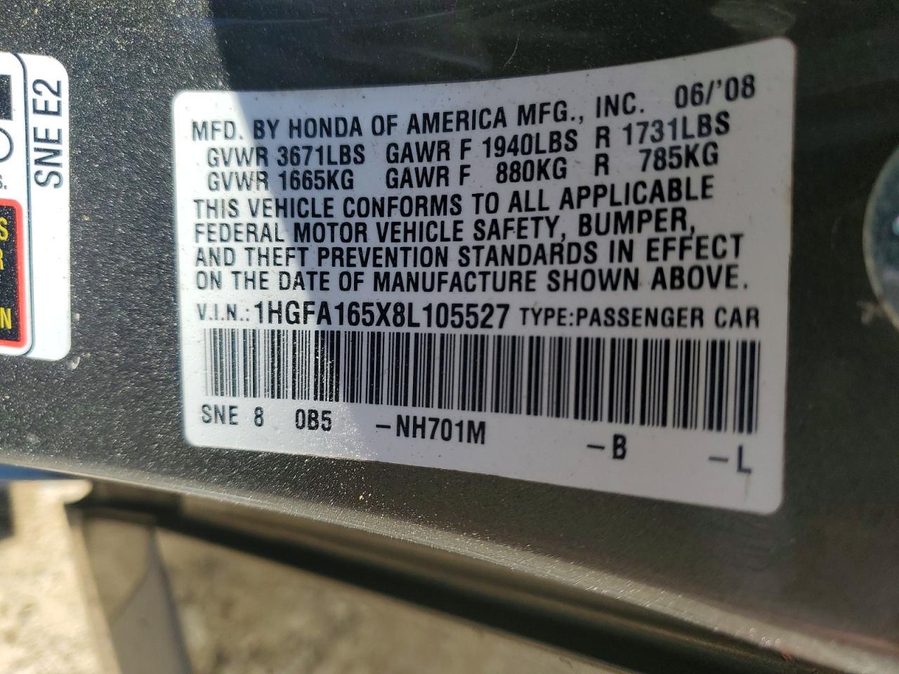 2008 Honda Civic lx