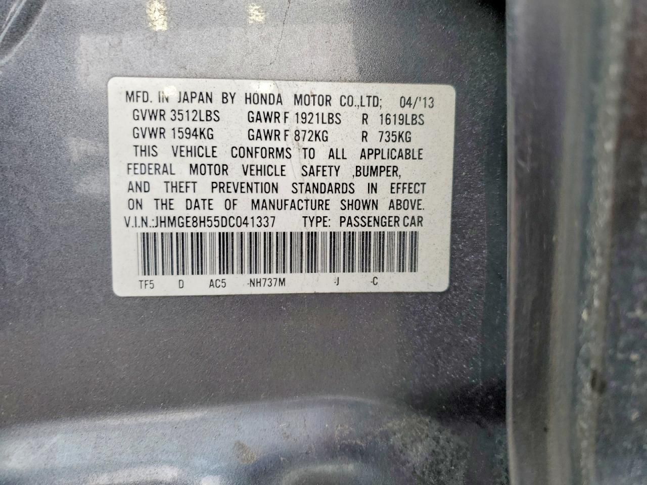 2013 Honda Fit Sport