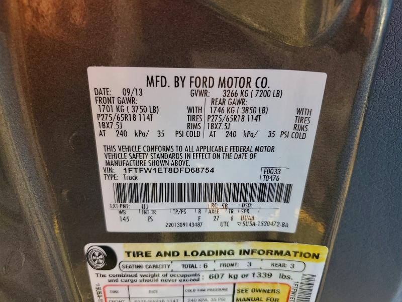 2013 Ford F150 Supercrew