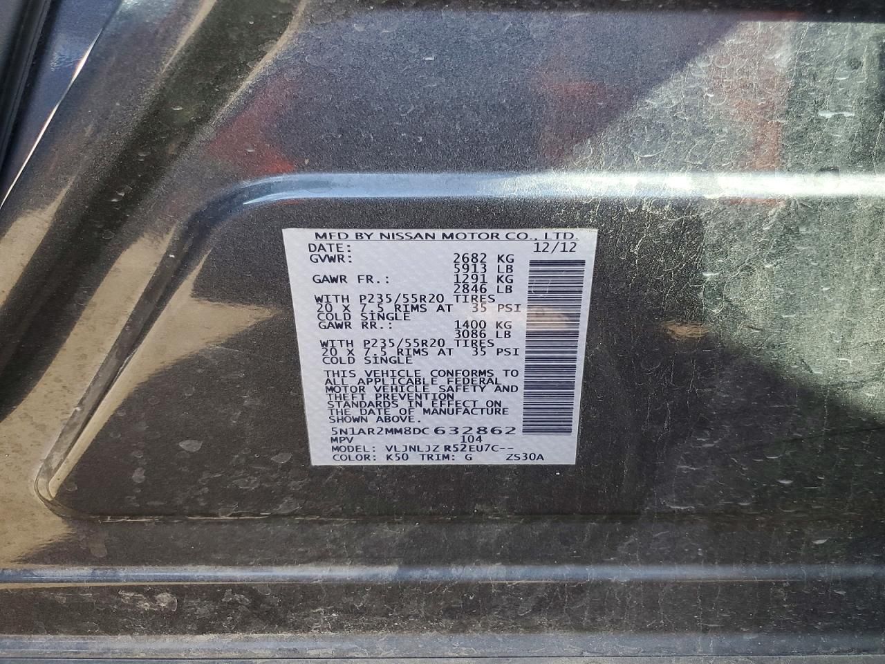 2013 Nissan Pathfinder s