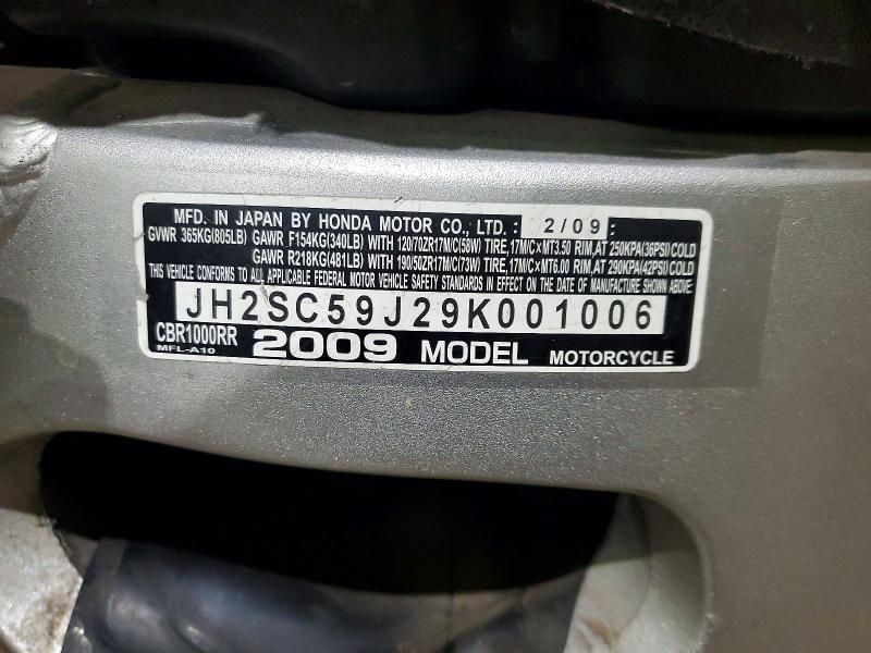 2009 Honda CBR1000 RR