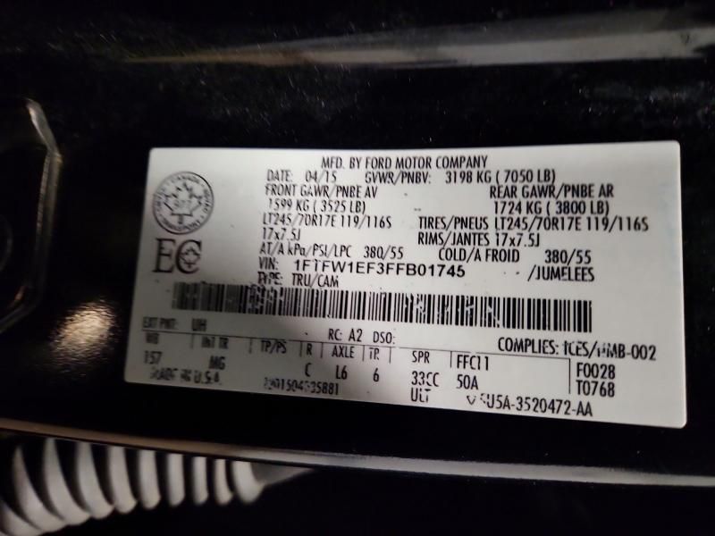 2015 Ford F150 Supercrew