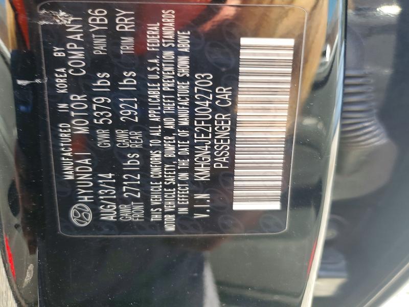 2015 Hyundai Genesis 3.8l