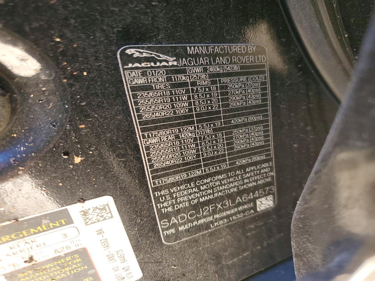 2020 Jaguar F-pace Premium