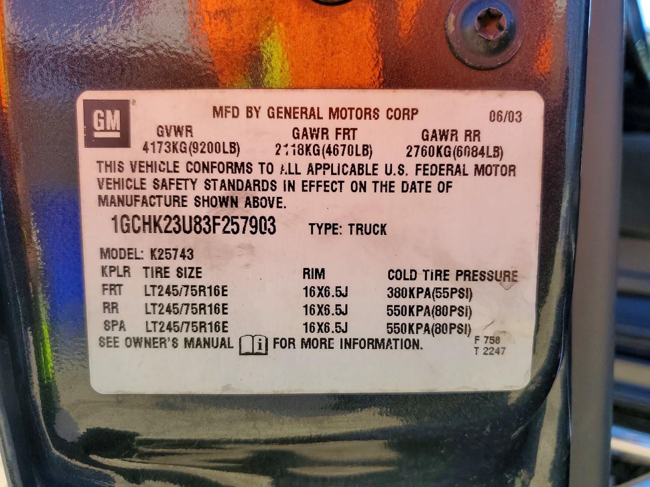 2003 Chevrolet Silverado K2500 Heavy Duty