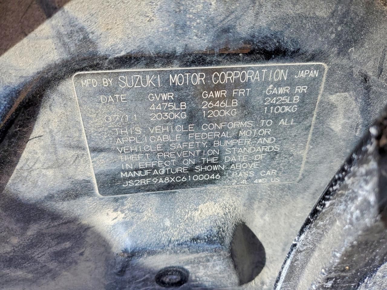 2012 Suzuki Kizashi Sport sls