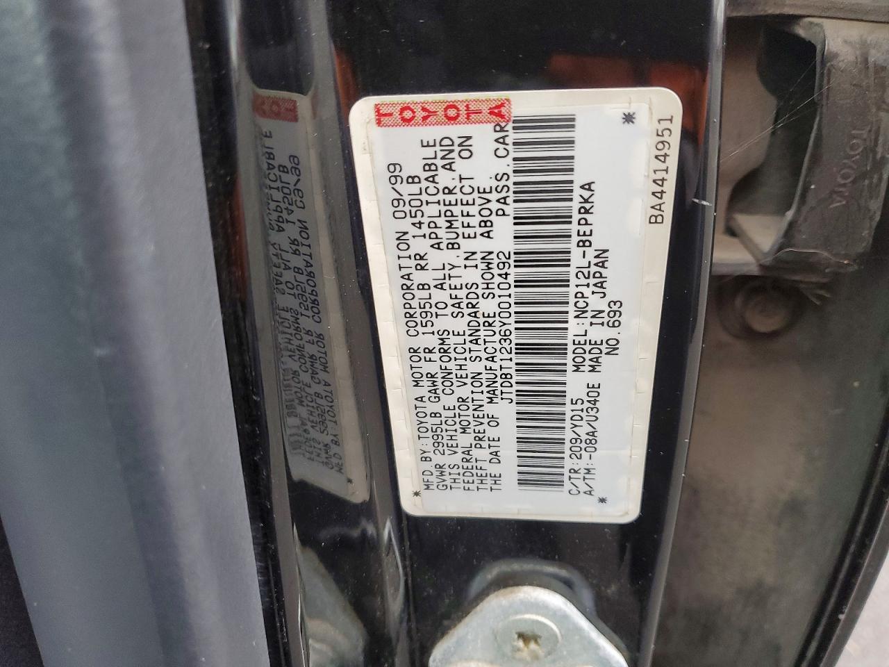 2000 Toyota Echo