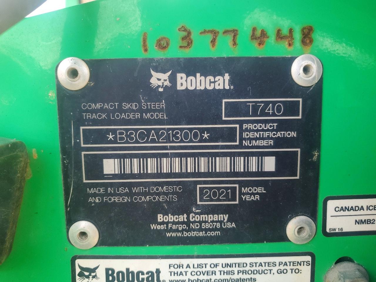 2021 Bobcat T740