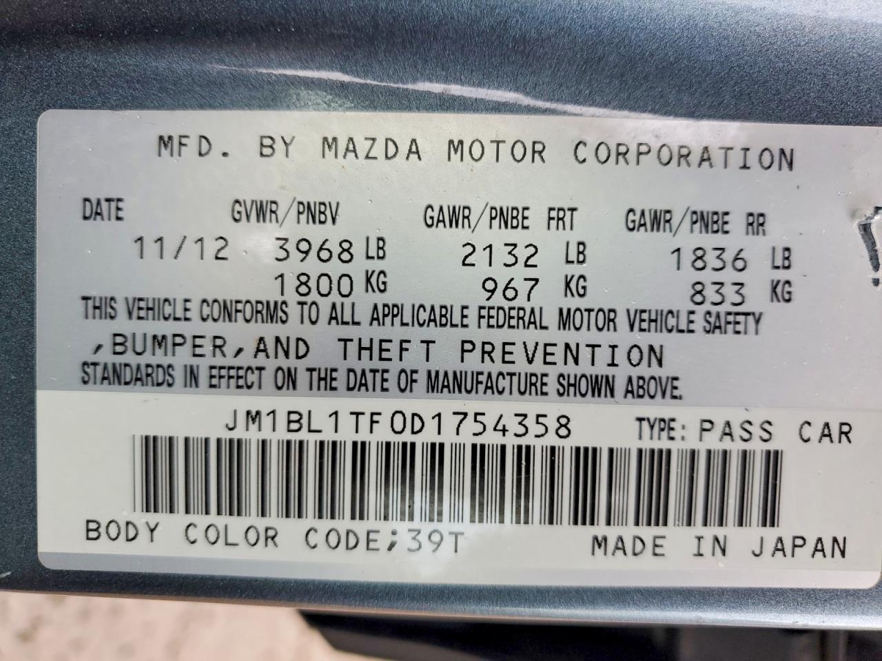 2013 Mazda 3 I