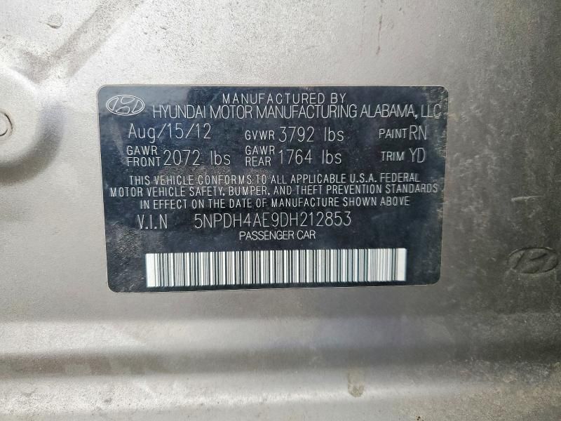 2013 Hyundai Elantra gls