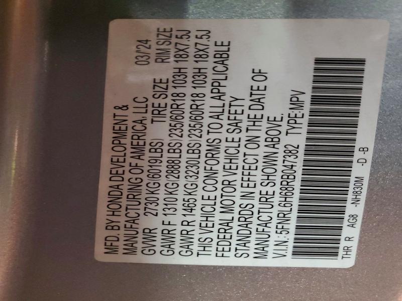 2024 Honda Odyssey exl