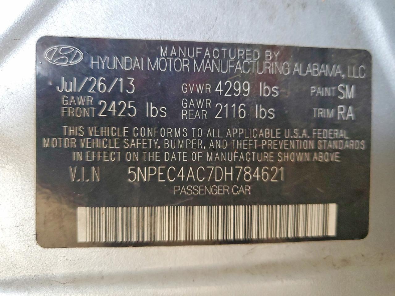 2013 Hyundai Sonata se
