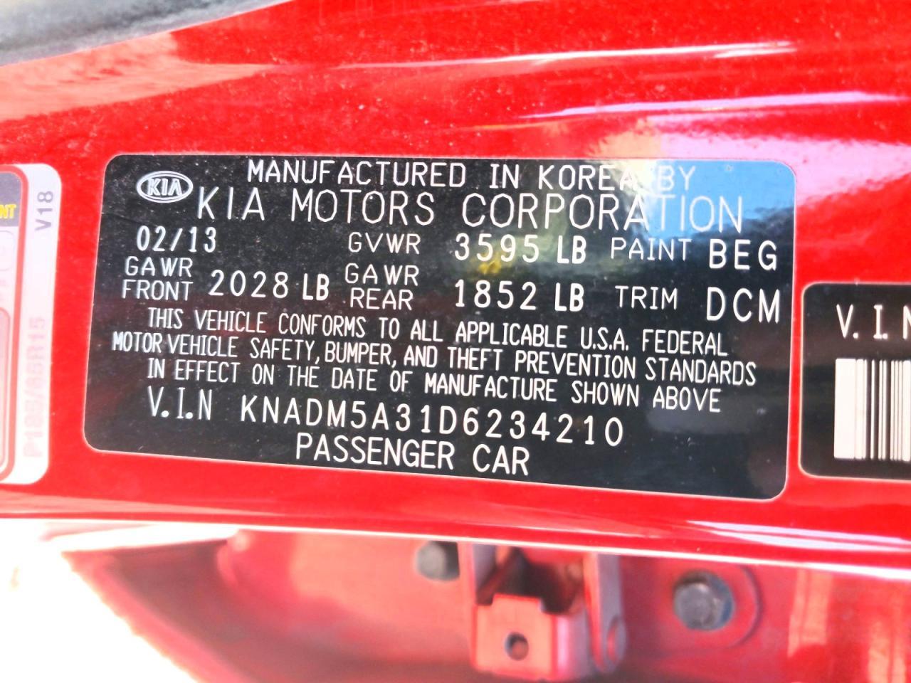 2013 KIA Rio lx