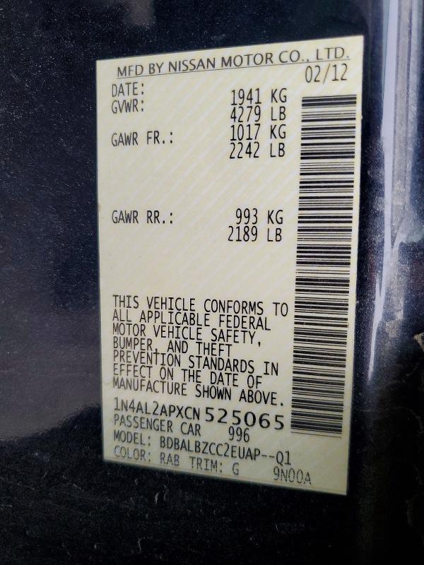 2012 Nissan Altima Base