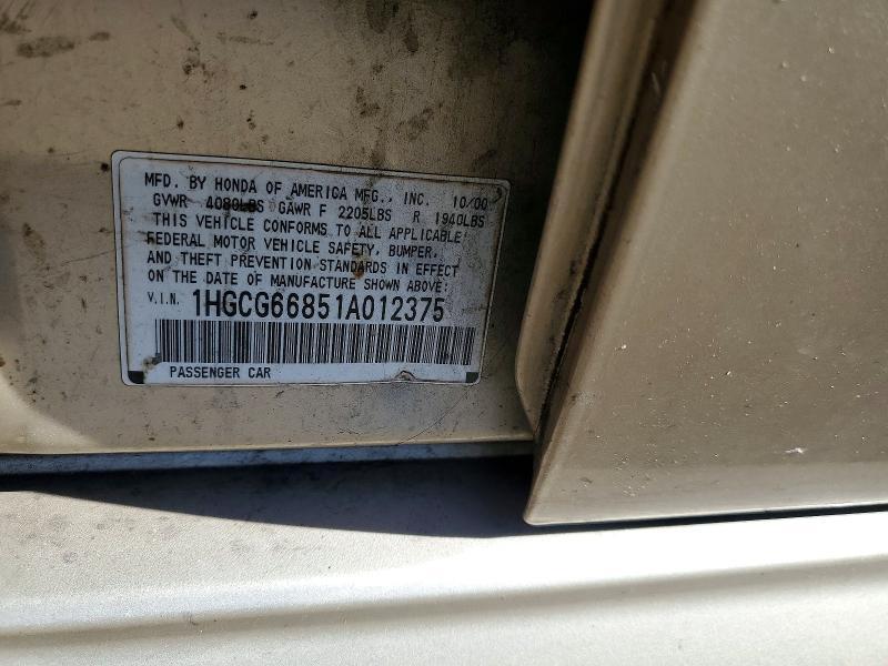 2001 Honda Accord ex