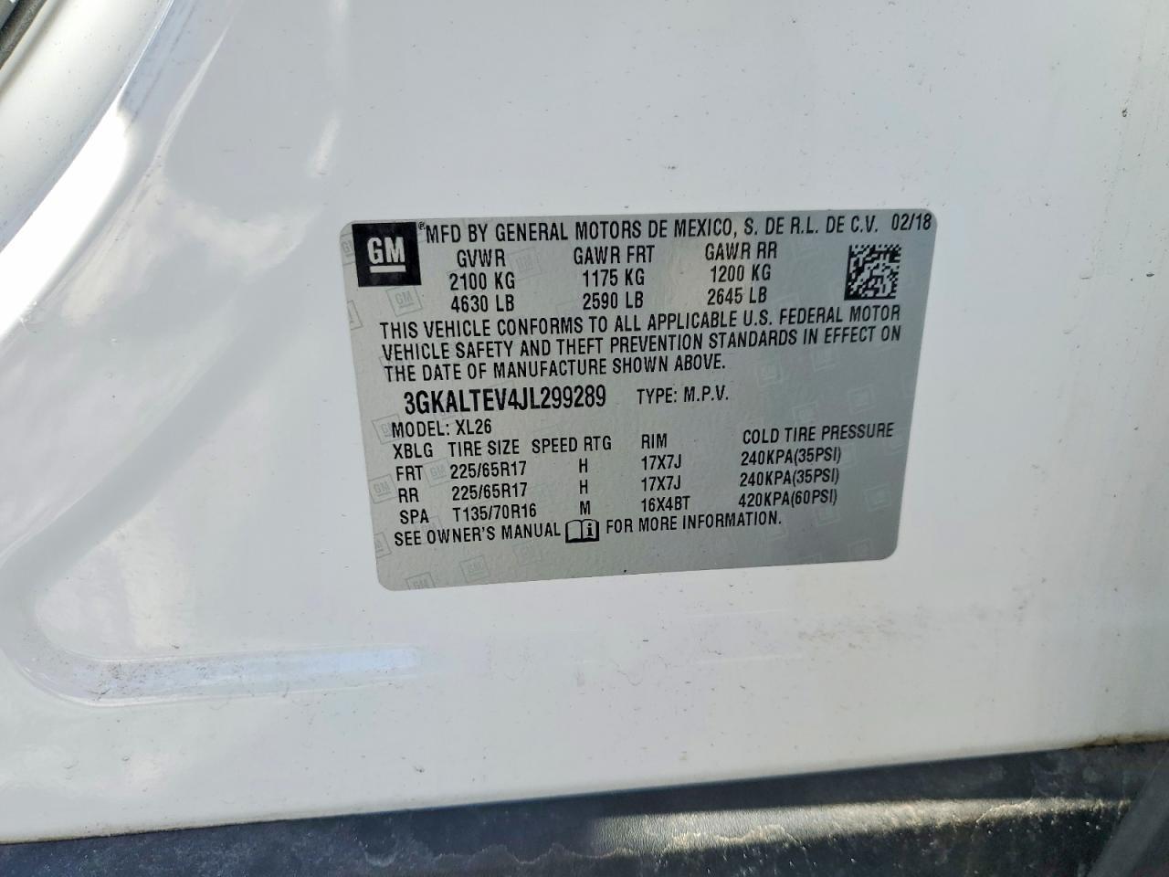 2018 GMC Terrain sle