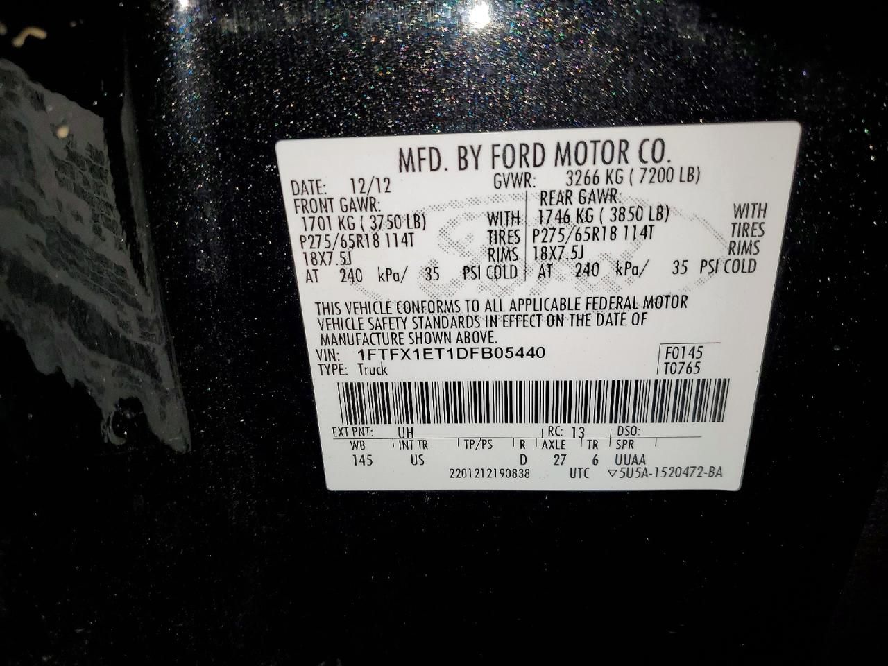 2013 Ford F150 Super Cab