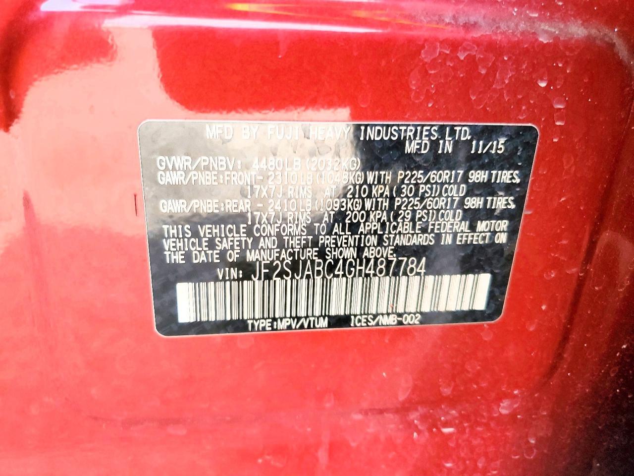 2016 Subaru Forester 2.5i