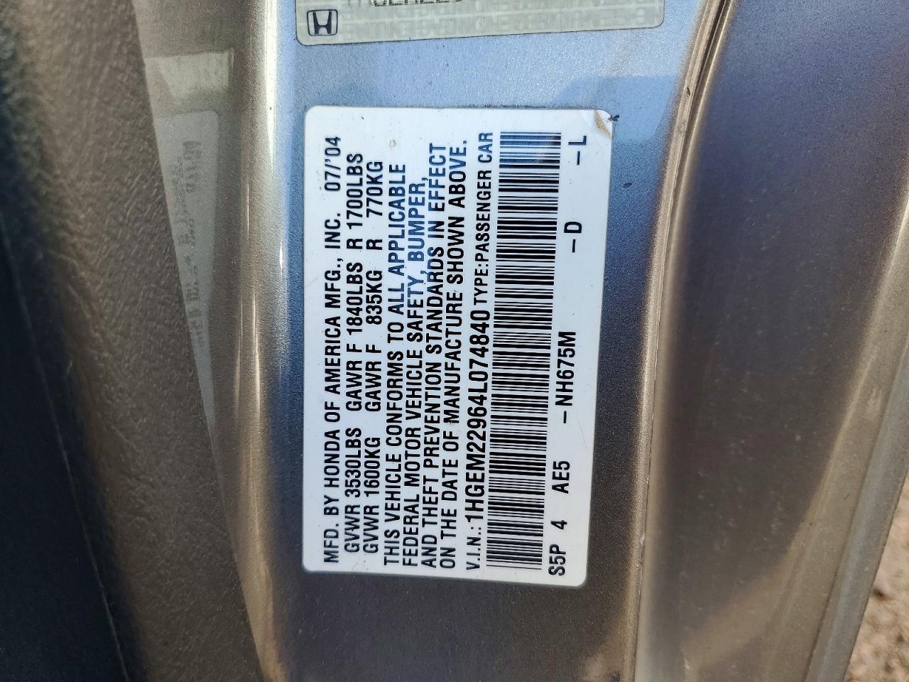 2004 Honda Civic ex