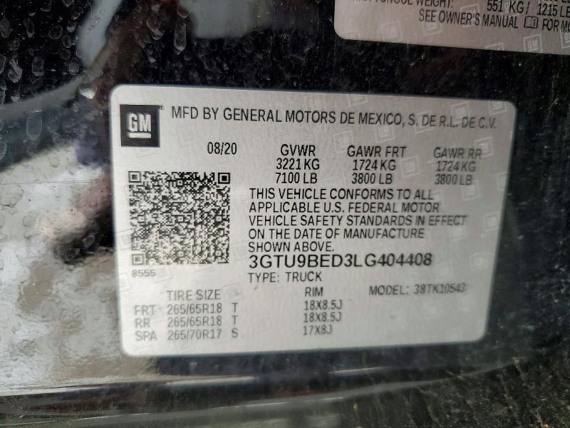 2020 GMC Sierra K1500 sle