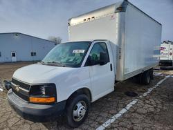 Salvage cars for sale from Copart Woodhaven, MI: 2017 Chevrolet Express BOX Truck