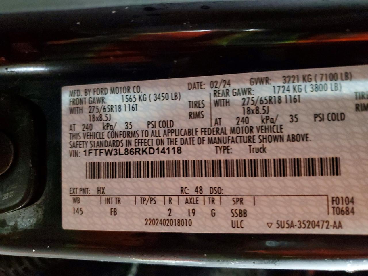 2024 Ford F150 XLT