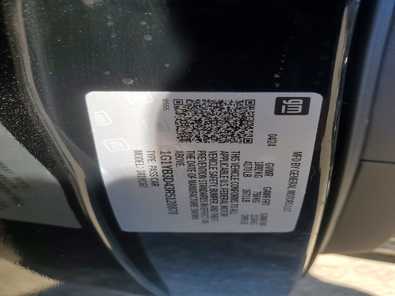 2024 Chevrolet Corvette Stingray 2LT