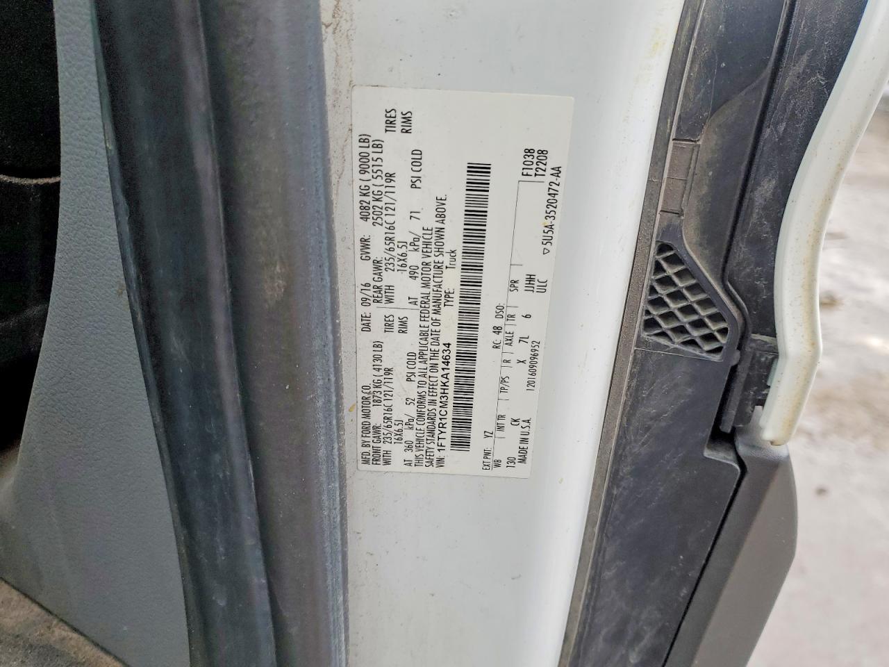 2017 Ford Transit 250 Delivery van