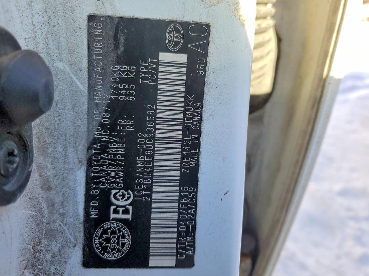 2013 Toyota Corolla Base