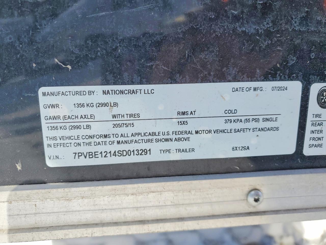 2025 Nationcraft 6X12SA Enclosed Cargo Trailer