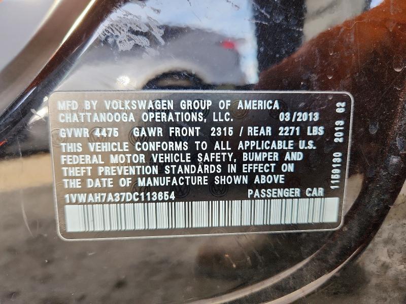 2013 Volkswagen Passat s