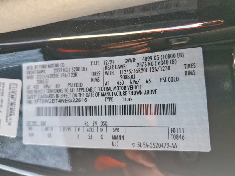 2022 Ford F250 Super Duty