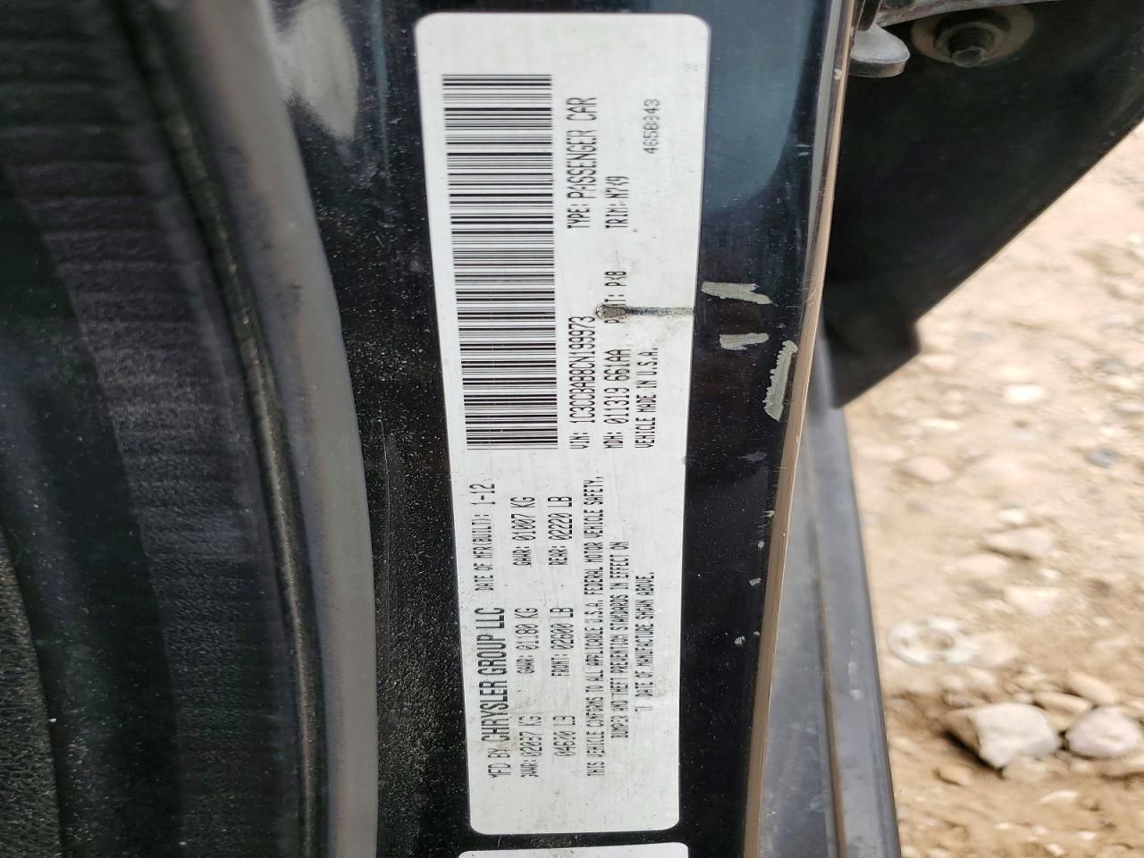 2012 Chrysler 200 lx