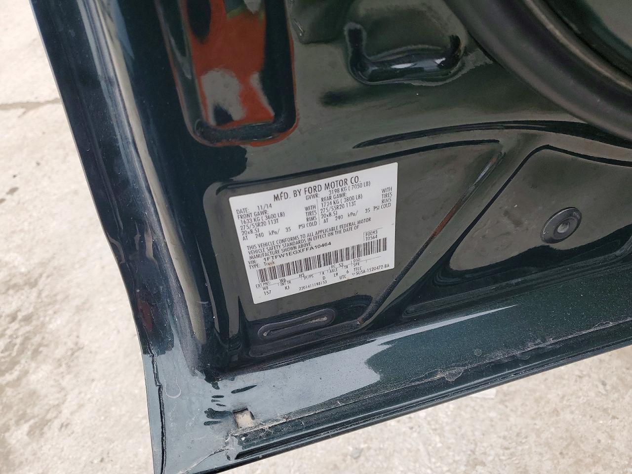 2015 Ford F150 Supercrew