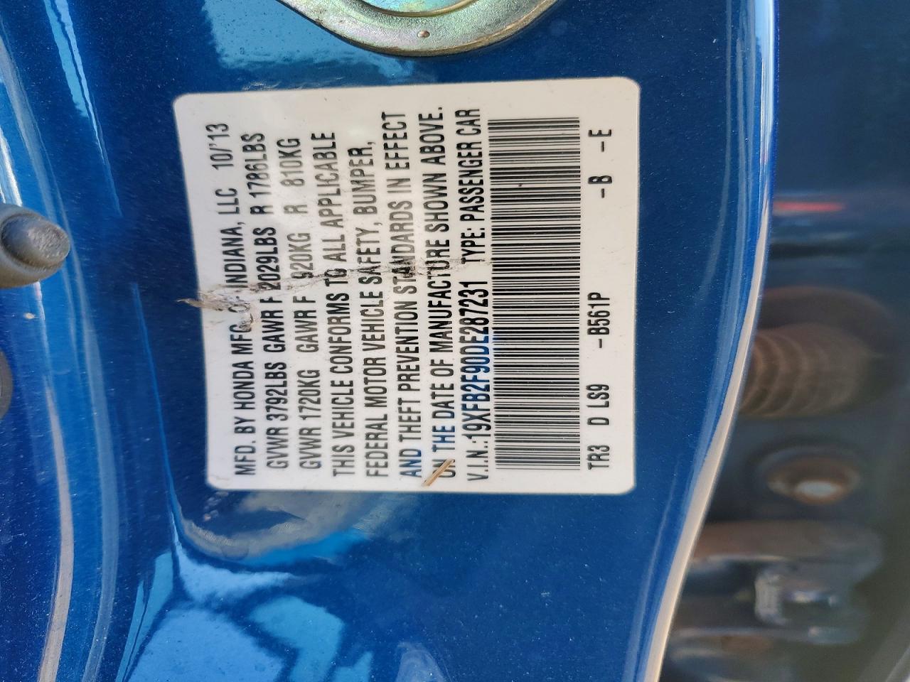 2013 Honda Civic exl